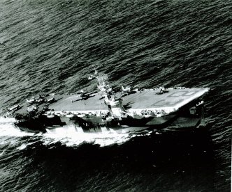 The USS Sargent Bay, an escort class American aircraft carrier from WWII. Uptick in the production of these ships made the Habbakuk obsolete before it was even created.